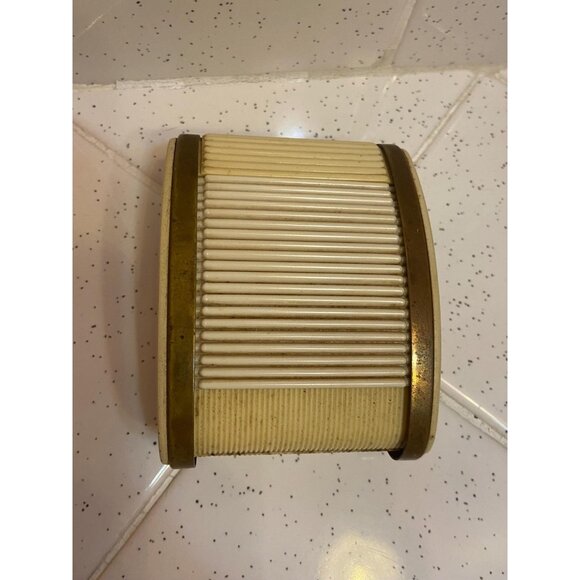 Vintage Westclox Travel Alarm Clock Cream Roller Shutter For Parts Not Working - Picture 10 of 14